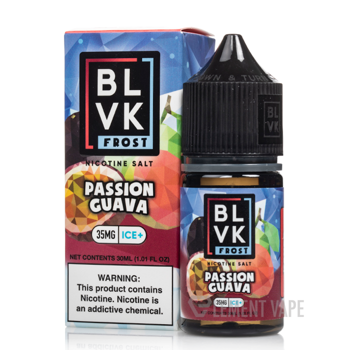 BLVK Frost Salt Passion Guava Ice 35mg y 50mg.