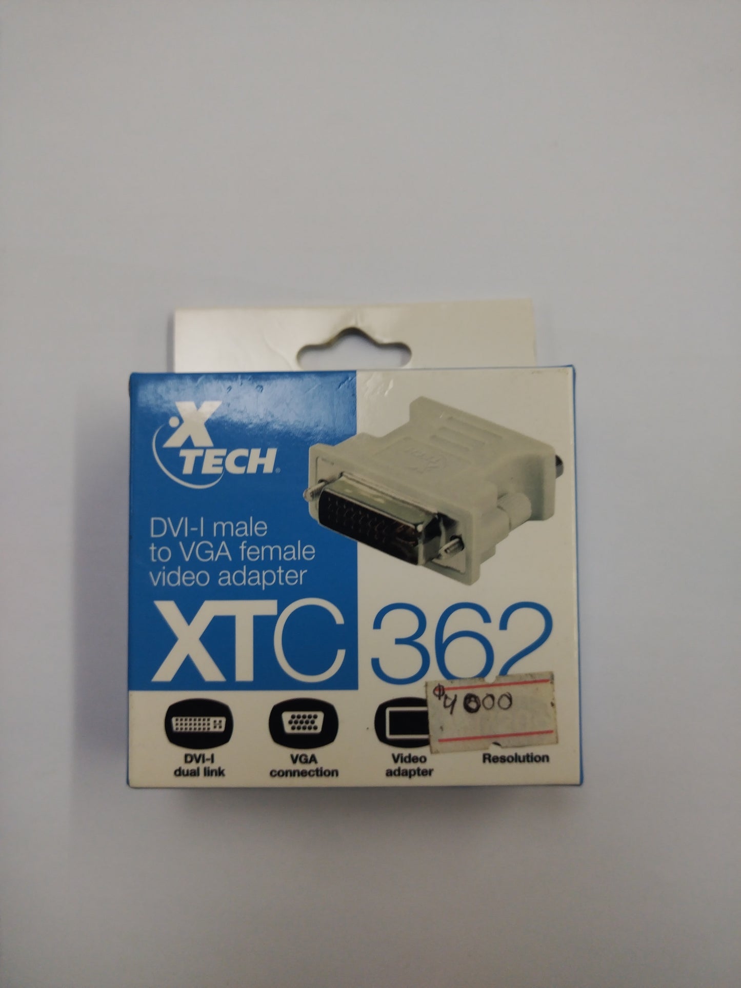Adaptador de vídeo DVI-I macho a VGA hembra X TECH XTC 362