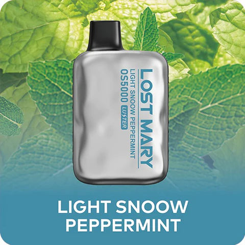 Lost Mary Light Snoow Peppermint 5000 puffs.