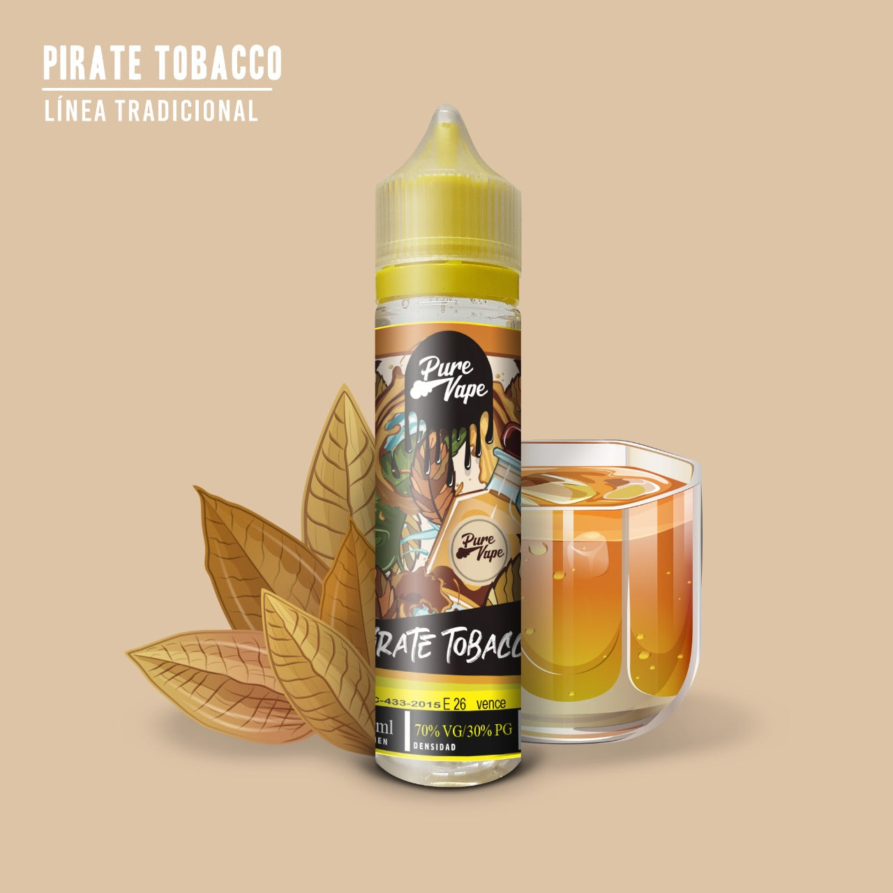 Pure Vape Salts Pirate Tobacco 30ml.