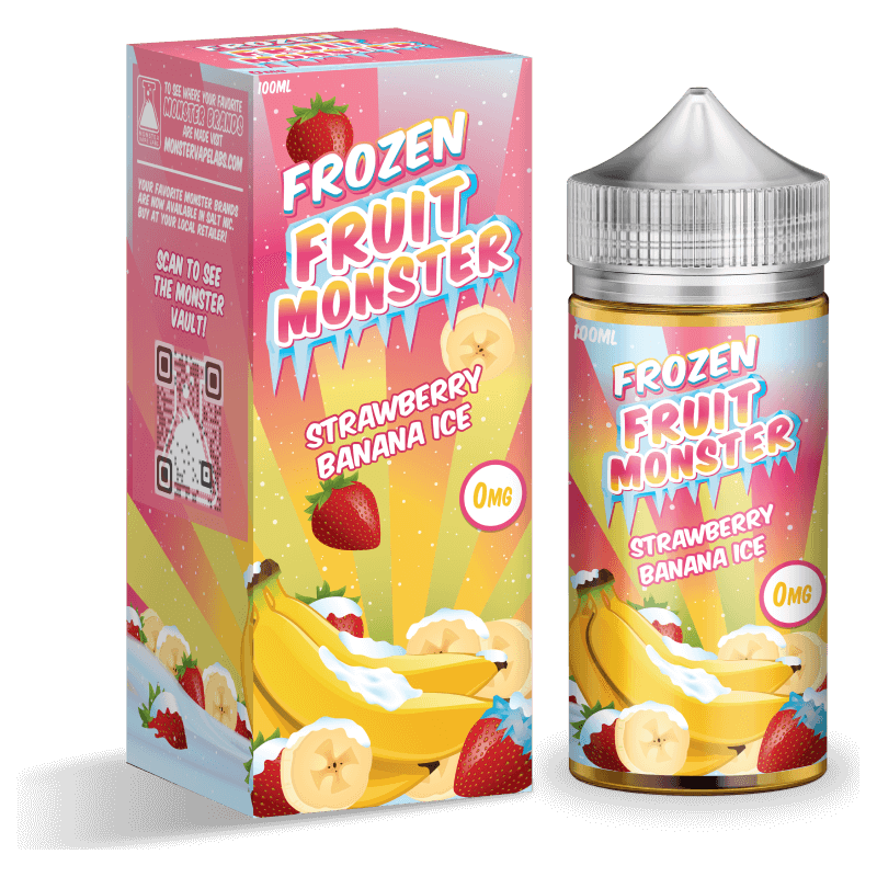 Frozen Fruit Monster Strawberry Banana Ice 0mg, 3mg y 6mg.